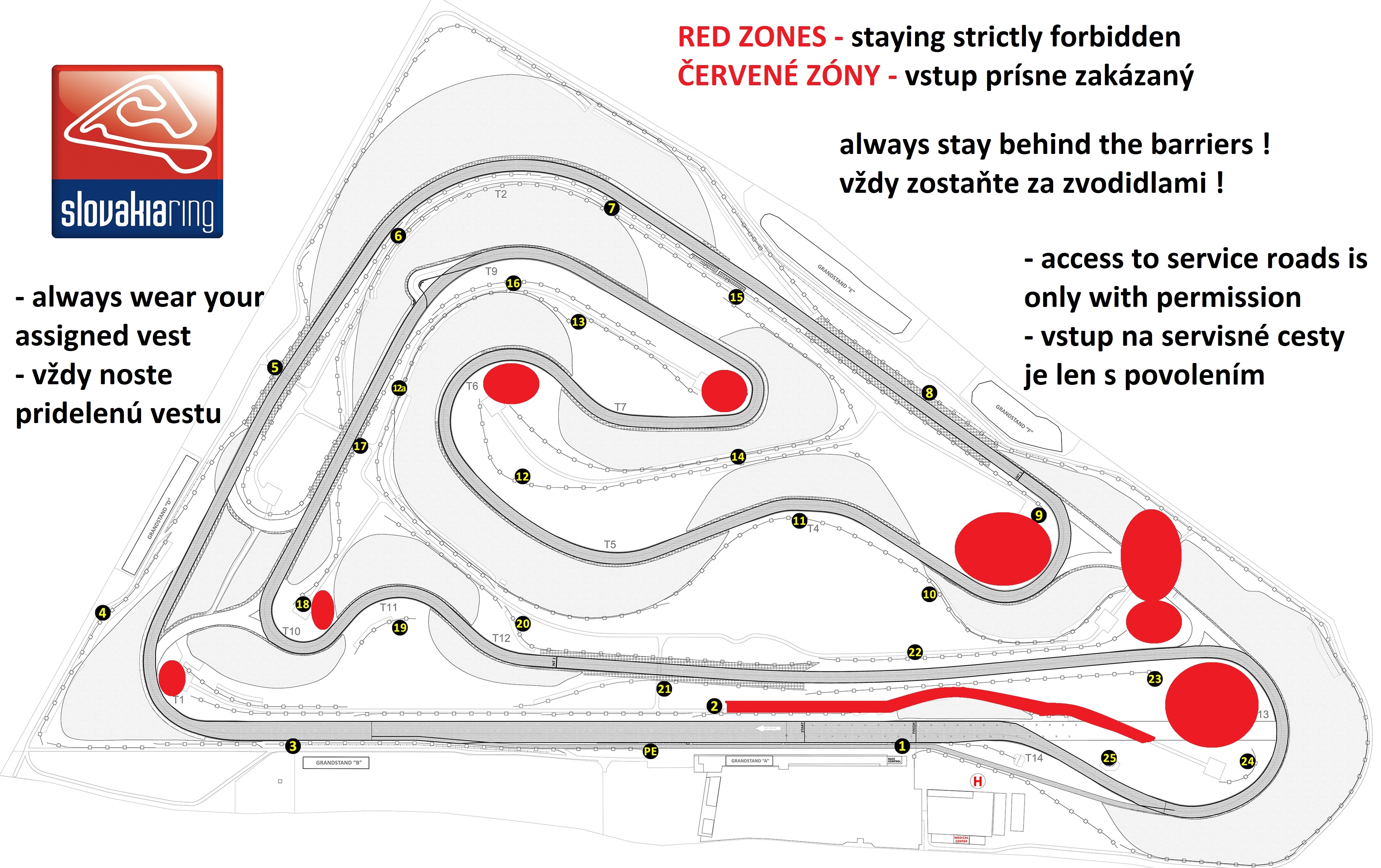 Red zones moto