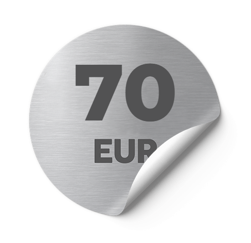 70 E kruh voucher silver