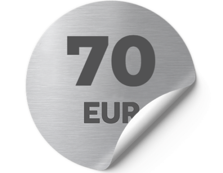 70 E kruh voucher silver