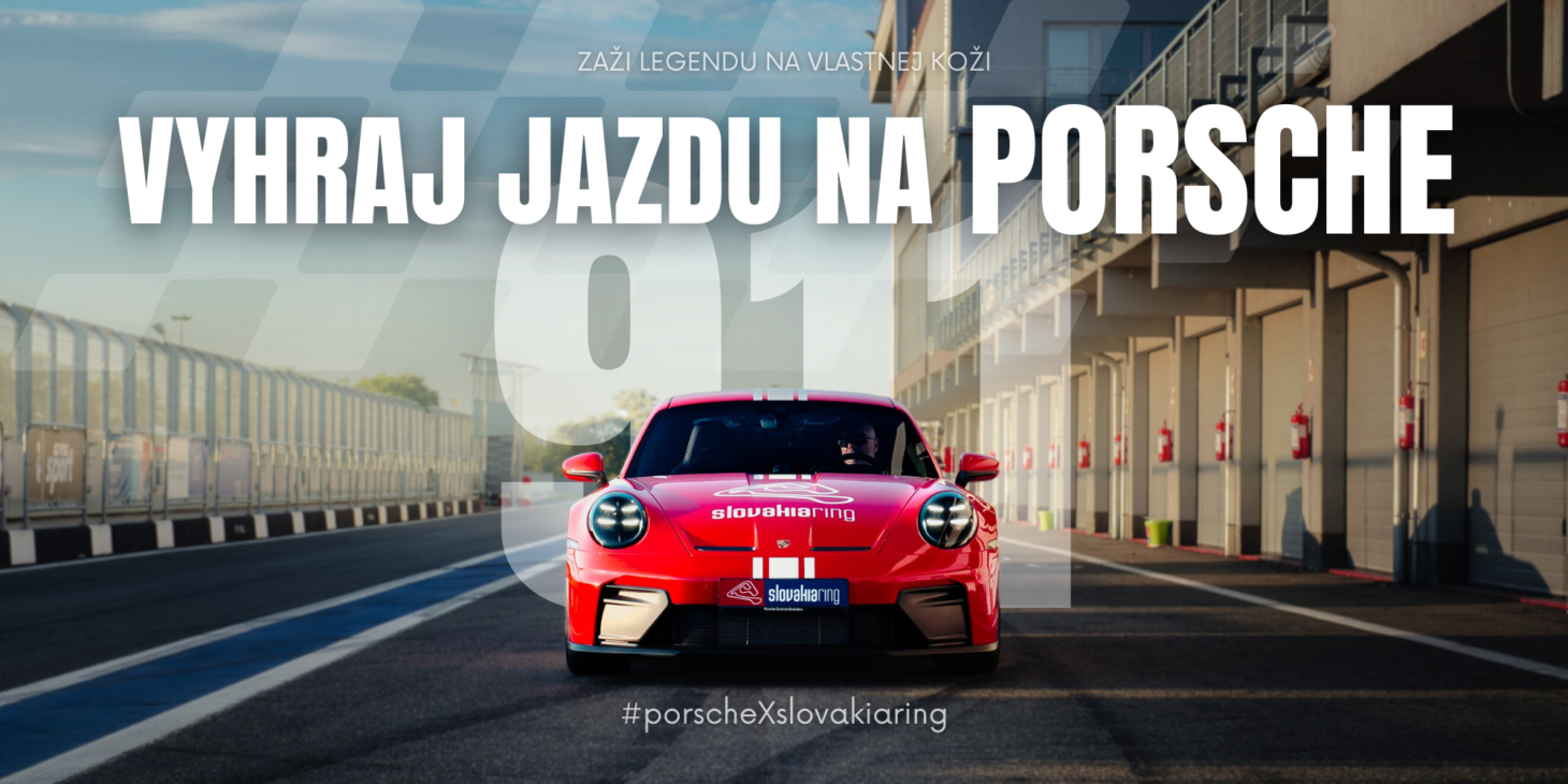 VYHRAJ JAZDU NA PORSCHE SVK - Slider background